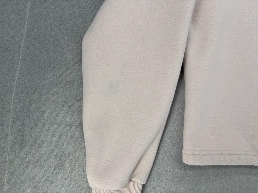 Vuori Sweatshirt Womens L Beige Pullover Fleece Oversized Adjustable Crewneck - Picture 10 of 11
